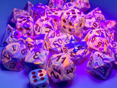 CHESSEX - Dados Poliédricos Festive Pop Art/Red - Gamesmart